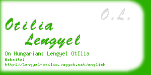 otilia lengyel business card